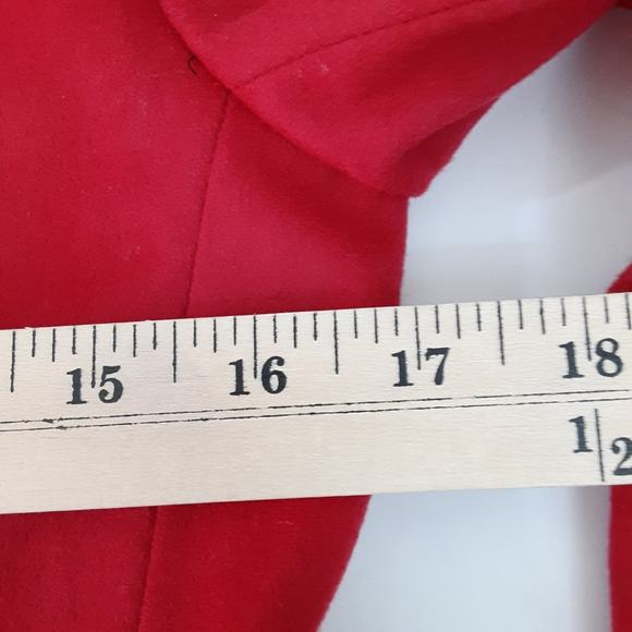 Lord & Taylor Red Blazer Jacket Wool Cashmere 2 Petite Patriotic Career Wear - Picture 9 of 11